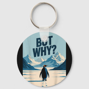 Minimal But Why Iconic Nihilist Penguin Key Ring