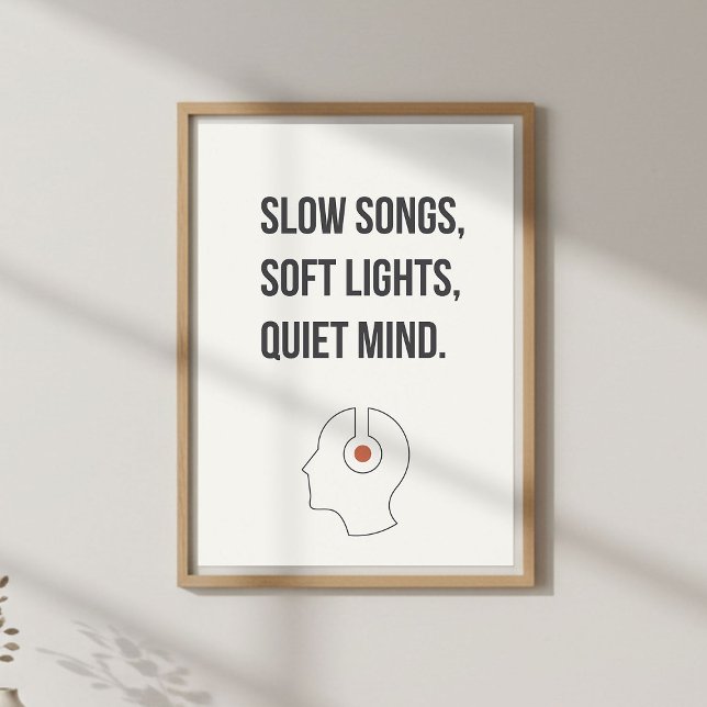 Minimal Calm Quote. Relaxing Bedroom Decor (Creator Uploaded)