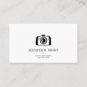 Minimal Camera Photography Business Card