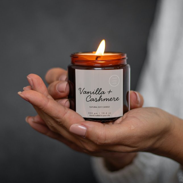 Minimal Candle Label Template Customisable Label (Creator Uploaded)