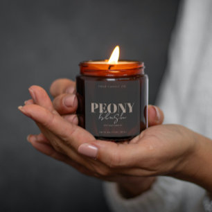 Minimal Candle Label Template Customisable Label