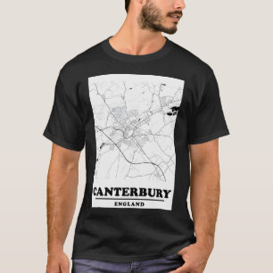 Minimal Canterbury Map T-Shirt