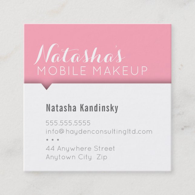 MINIMAL CARD simple modern clean bold pink (Front)