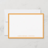 Minimal Carrot Flat Note Card