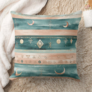 Minimal Celestial Stripe in Earth Tones Cushion