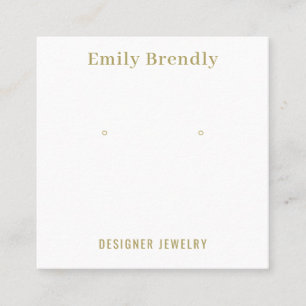 Minimal Chic Jewelry Earring Display Business Card