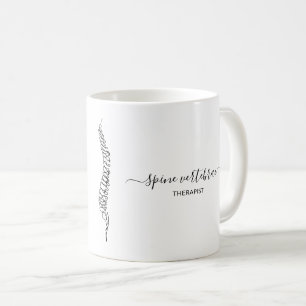 Minimal Chiropractor Spine Massage Therapist Coffee Mug