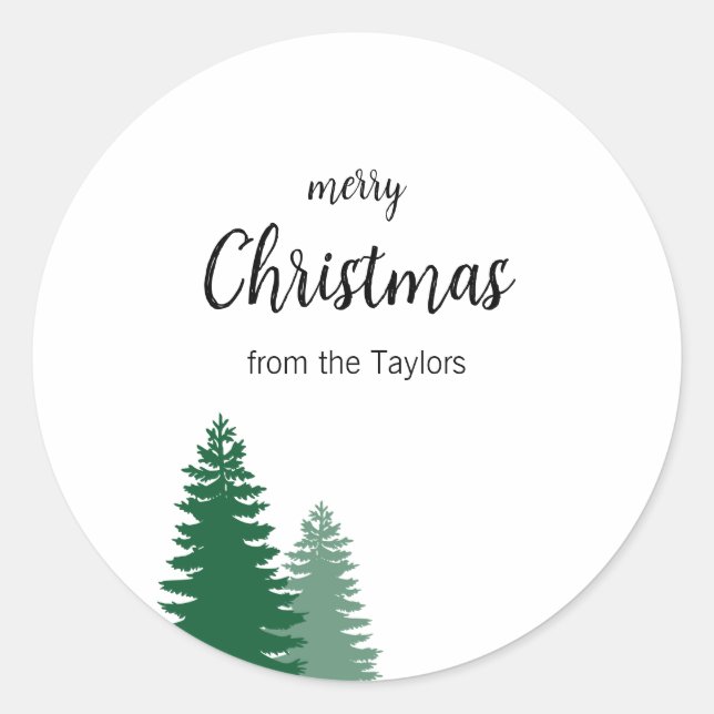 Minimal Christmas family sticker (Front)
