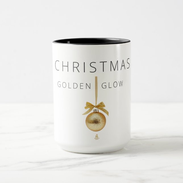 Minimal Christmas Line Art Tree | KaliraArts Mug (Center)