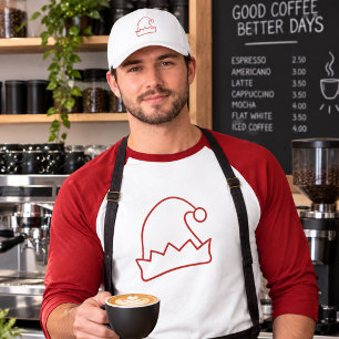 Minimal Christmas Staff/Employee Holiday T-Shirt