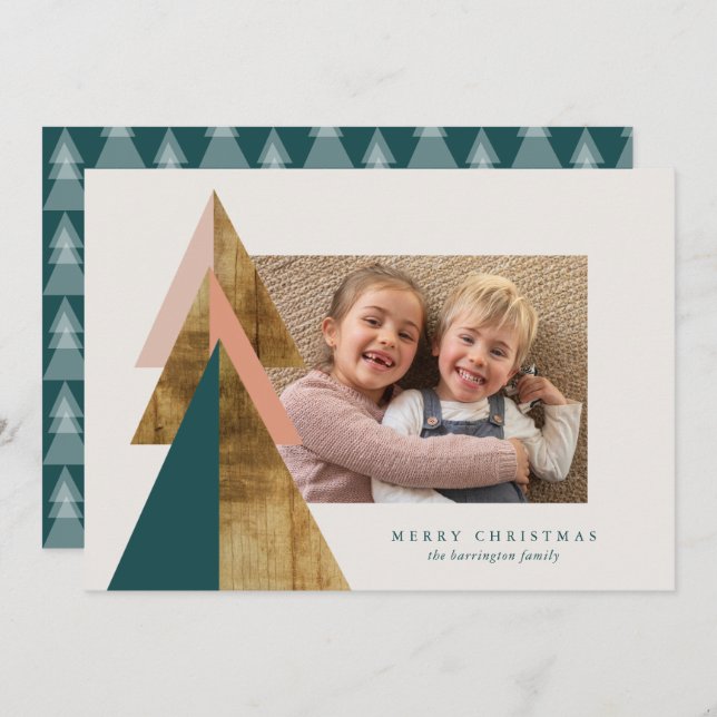 Minimal Christmas Tree Card (Front/Back)
