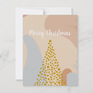 Minimal Christmas Tree Simple Clean Holiday card