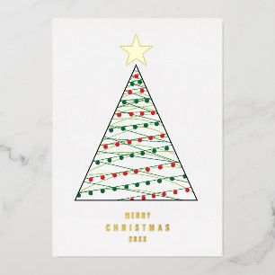 Minimal Christmas Tree Simple Photo Holiday