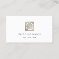 Minimal Circle Camera Lens Photography Logo