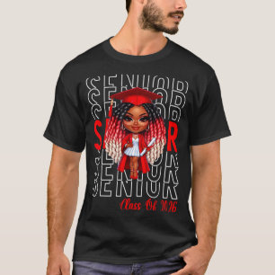 Minimal Class 2026 Senior Black Women T-Shirt