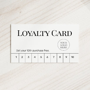 Minimal Classic Business Flat Loyalty Card