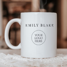 Minimal Classic Business Mug With Logo