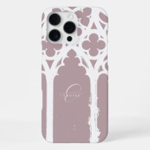 Minimal Classic Chic Gothic Arches Typography Pink