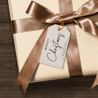 Minimal Classic Christmas Holiday  Gift Tags
