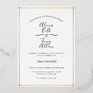 MInimal Classic Custom Gold Foil