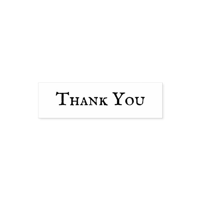 Minimal Classic “Thank You” Self-inking Stamp (Design)