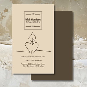 Minimal Classical Apothecary Candle Business Card
