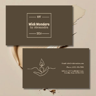 Minimal Classical Apothecary Candle Business Card