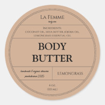 Minimal Clay Cosmetic Skincare Product Label