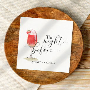 Minimal Cocktail Script The Night Before Napkins