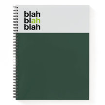 Minimal Color Block Notebook – Blah Blah Blah