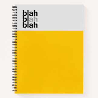 Minimal Color Block Notebook – Blah Blah Blah