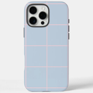 Minimal Color Grid Check Pattern iPhone 16 Pro Max Case