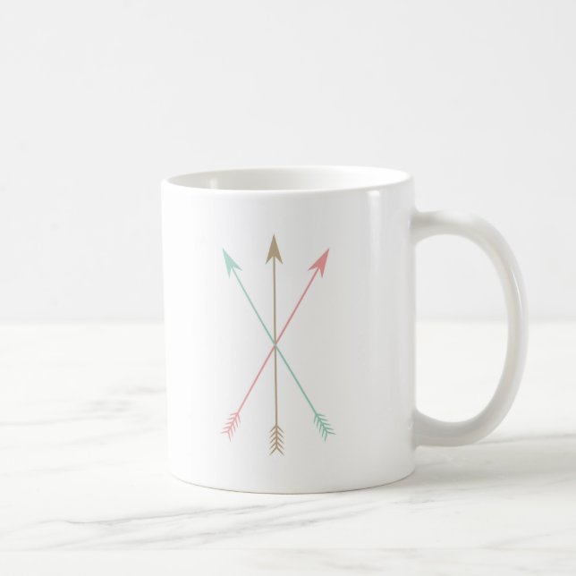 Minimal Colored Arrows Coffee Mug (Right)