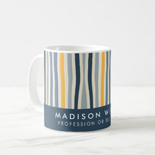Minimal Coloured Lines Coffee Mug