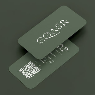 Minimal Company Lunar Green Professional Business Card
