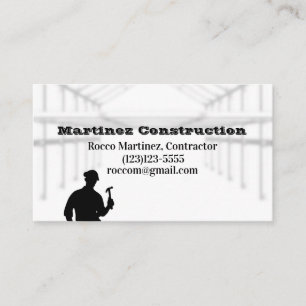Minimal Construction Business Card