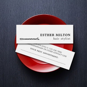 Minimal Cool Black White Hair Pin Salon