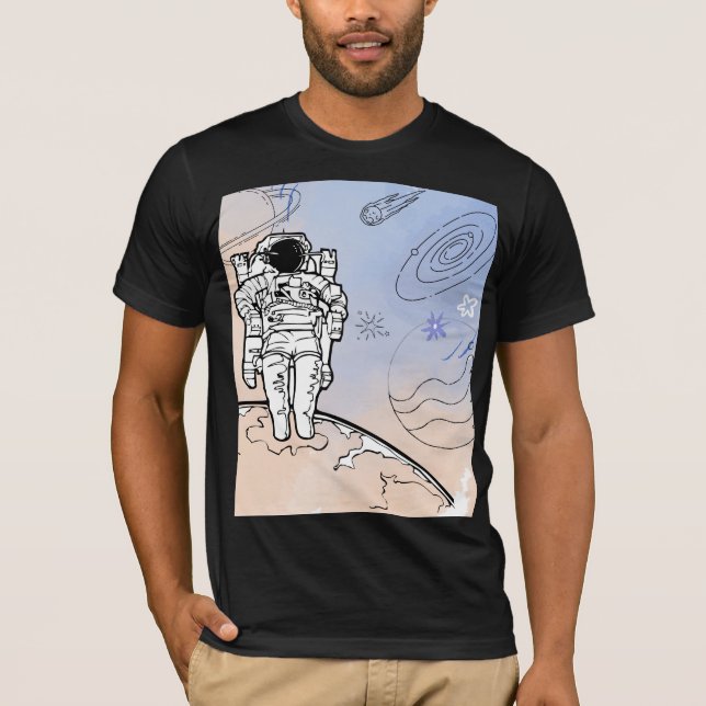 Minimal Cosmic Morning T-Shirt (Front)