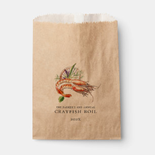 Minimal Crawfish Boil Favour Bags