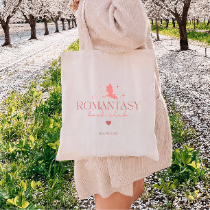 Minimal Custom Book Lovers 'Romantasy Book Club'  Tote Bag