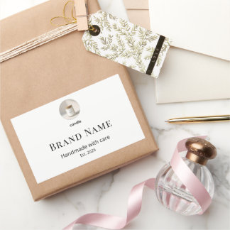 Minimal Custom Business Label | Handmade Packaging