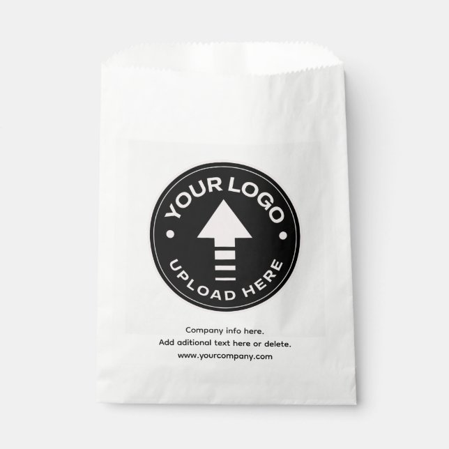 Minimal Custom Business Logo Paper Shopping Bags (Front)