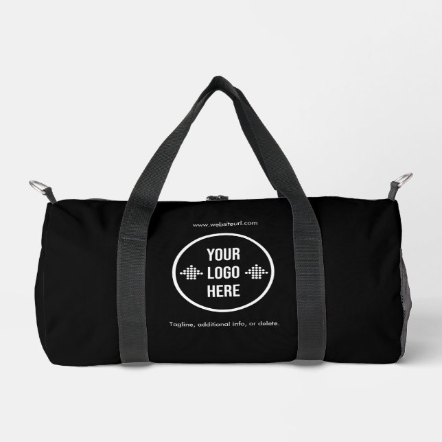 Minimal Custom Company Logo Business Duffle Bag (Front)
