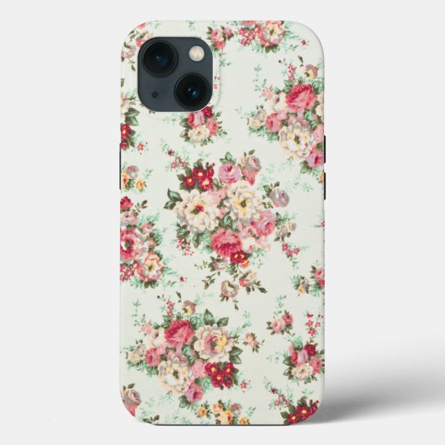 Minimal Custom Floral Photo Case-Mate iPhone Case (Back)