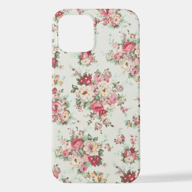 Minimal Custom Floral Photo iPhone Case (Back)