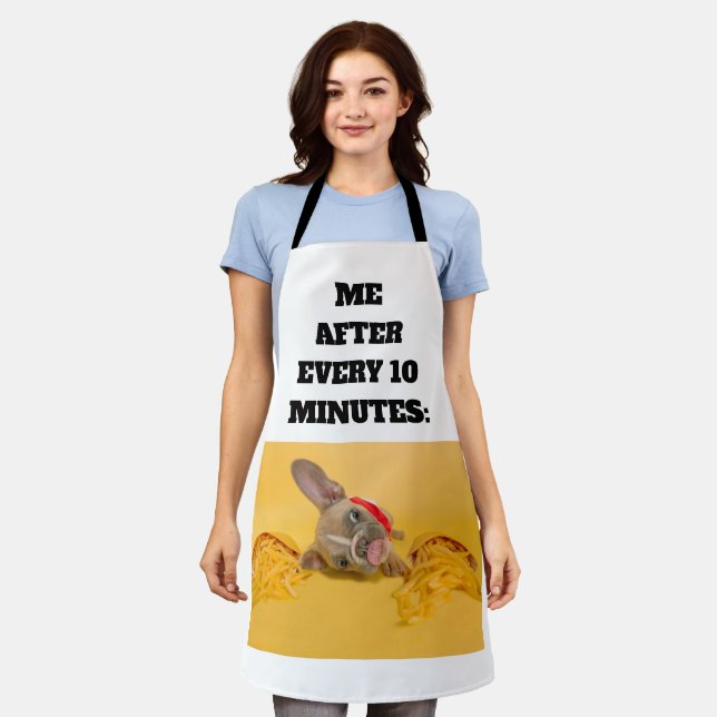 Minimal Custom Me After Every 10 Minutes Add Photo Apron (Worn)