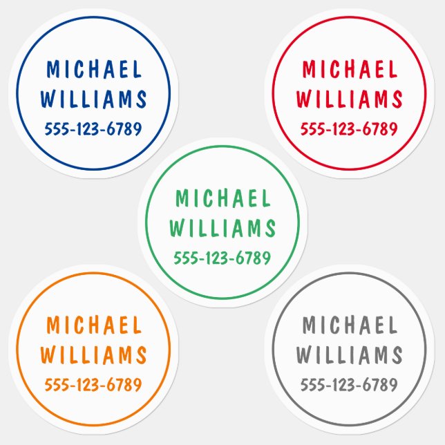 Minimal Custom Modern Personalised Boy Name Set (Group)