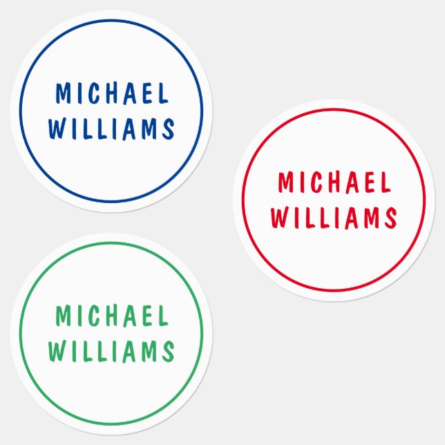 Minimal Custom Personalised Boy Name Set (Group)