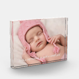 Minimal custom photo &  quote text photo block