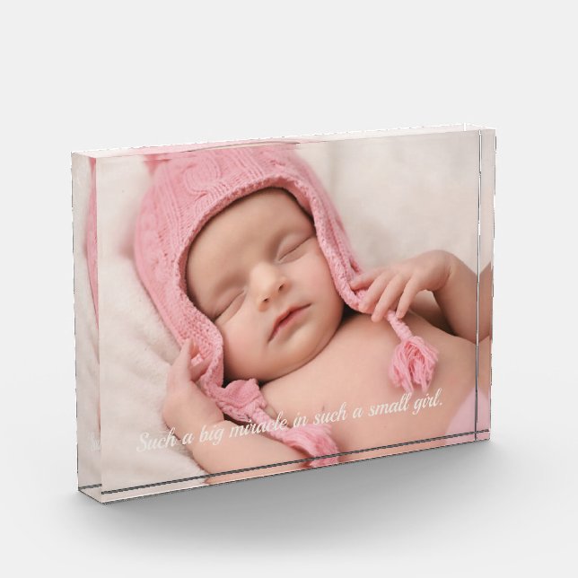 Minimal custom photo &  quote text photo block (Left)